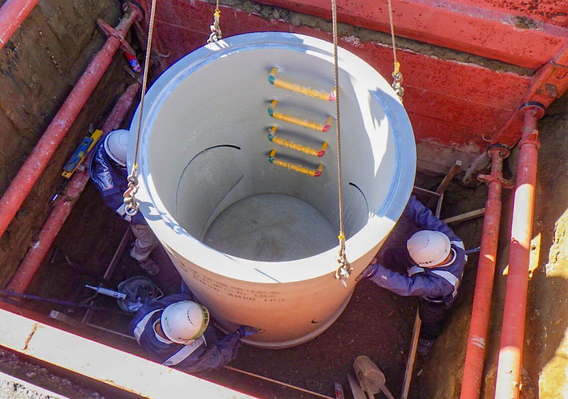 排水整備工事 写真
                        